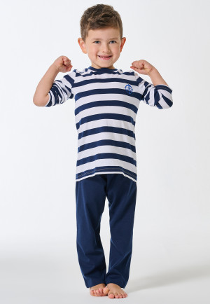 Pigiama lungo unisex a strisce admiral - SCHIESSER 150 Years