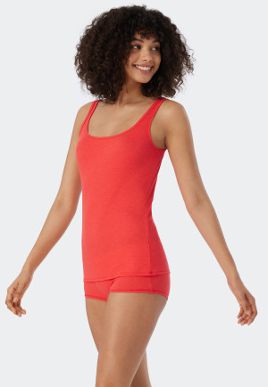 Strappy top double rib light red - Personal Fit Rib