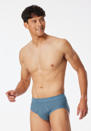 Lot de 2 slips de sport côtelé ouvert bleu atlantique imprimé - Original Classics