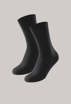 Men's socks 2-pack stay fresh black - Bluebird