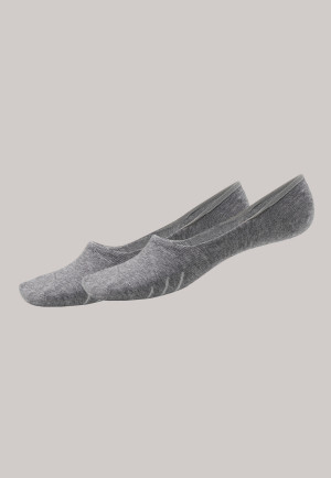 Low cut socks 2-pack, silver-gray heather - Long Life Cool