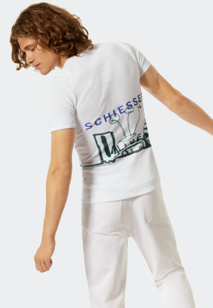 Shirt short-sleeved double rib white - Art Edition by Noah Becker
