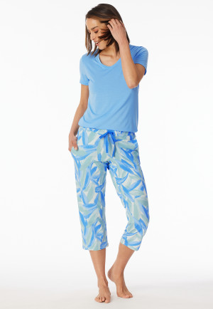 Pantaloni a 3/4 di lunghezza a fantasia multicolore - Mix+ Relax