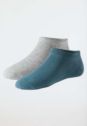 Men sneaker socks 2-pack Organic Cotton multicolor - 95/5