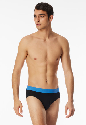 Rio briefs 3-pack Organic Cotton woven elastic waistband multi-colored - 95/5