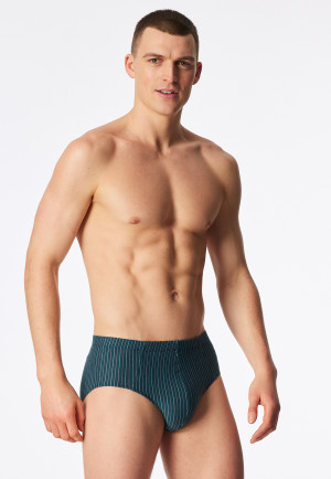 Confezione da 3 pezzi di supermini in cotone organico a righe multicolore - 95/5