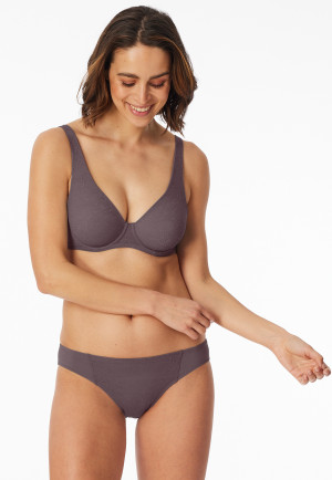 Rio briefs opaque lace mauve - Air