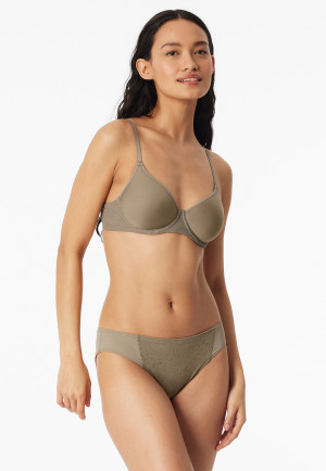 Slip rio in pizzo opaco giada - Air