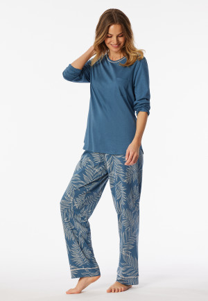 Pyjama long bleu atlantique - Comfort Nightwear