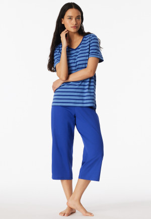 Schlafanzug 3/4-lang royal - Casual Essentials