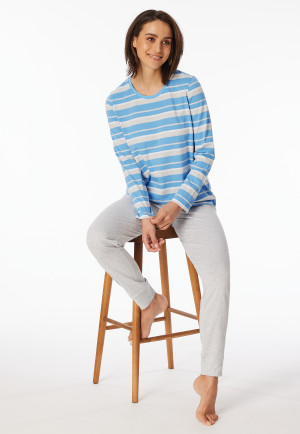 Pigiama lungo celeste - Casual Essentials