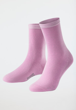 Women's socks floral patterned pink - selected! premium