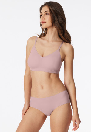 Brassière microfibre coussinets amovibles rose tendre - Invisible Soft