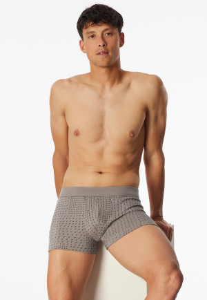 Shorts rayés clay - Fine Interlock