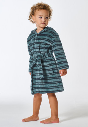 Accappatoio in velluto a strisce minerali - Nightwear bambini