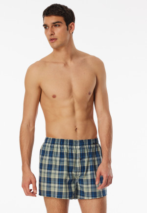 Boxershorts 2er-Pack Webware Karo mehrfarbig - Boxershorts Multipack