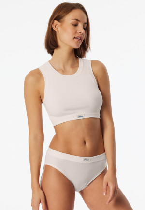 Culotte taï à côtelé off-white - Revival Paula