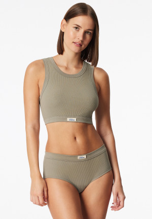 Slip costine sottili giada - Revival Paula