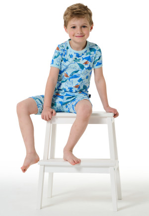 Schlafanzug kurz Meerestiere multicolor - Boys World