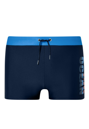 Maillots de bain tricot recyclé SFP 40+ sport scolaire bleu - Aqua Teen Boys