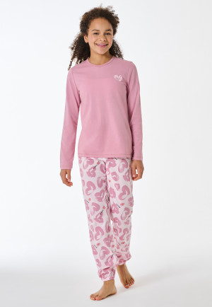 Pigiama lungo cuori palissandro - Teens Nightwear