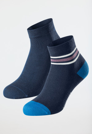 Herrensocken 2er-Pack Organic Cotton dunkelblau - Fashion