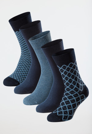 Lot de 5 chaussettes pour homme stay fresh multicolore - Bluebird