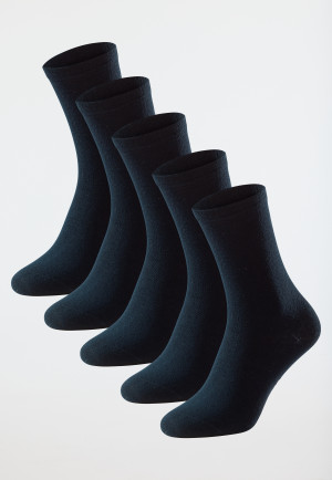 Lot de 5 chaussettes pour femme stay fresh bleu nuit - Bluebird