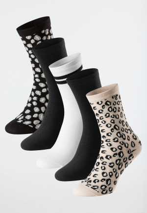 Calzini da donna confezione da 5 pezzi stay fresh multicolore - Bluebird