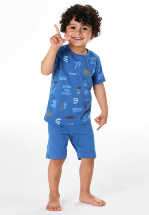 Schlafanzug kurz Surfer indigo - Kids Nightwear