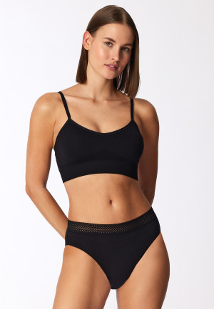 Period panties Rio 2-pack lace black - SCHIESSER Care