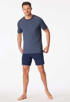 Short pyjamas admiral ringed - Long Life Soft