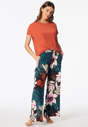 Short sleeve terracotta shirt - Mix+Relax