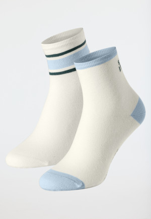 Women's socks 2-pack medium high white - Fashion