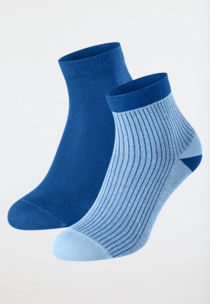 Chaussettes pour homme Lot de 2 mi-hautes bleu - Fashion