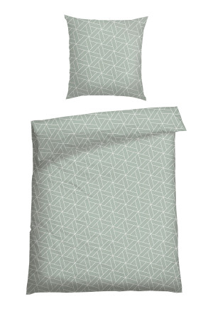 Bed linen 2-piece Renforcé mint patterned - SCHIESSER Home