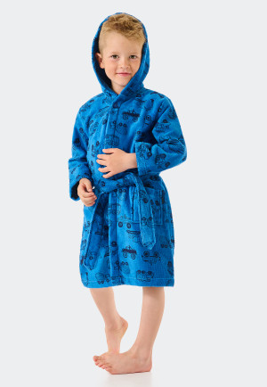 Bathrobe velour vehicles blue - Original Classics