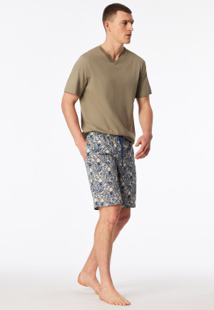 Bermuda beige gemustert - Mix+Relax