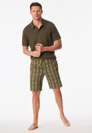 Bermuda oliv gemustert - Mix+Relax