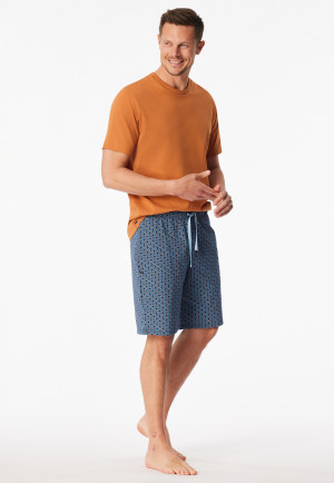 Bermuda shorts pacific blue patterned - Mix+Relax