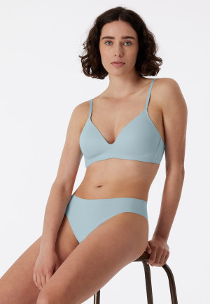 Bra without underwire padded bluebird - Invisible Soft