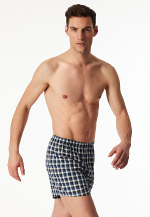 Boxershorts 2er-Pack Webware Karo mehrfarbig - Boxershorts Multipack