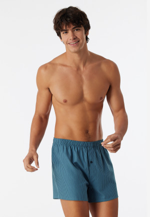 Confezione da 2 boxer in tessuto tramato in tinta unita a righe, multicolore - Boxershorts Multipacks