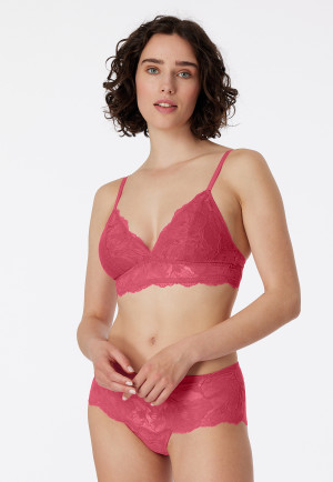 Bustier removable pads pink - Modal & Lace