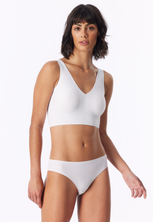 Bustier Microware removable pads white - Invisible Soft