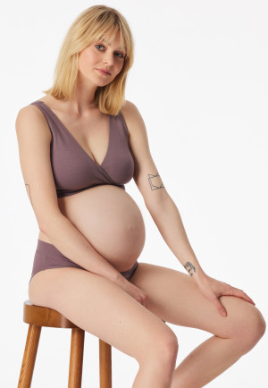 Bustier Schwangerschaftswäsche mauve - Unique Maternity