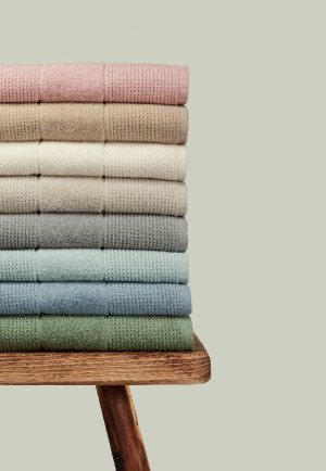 Duschtuch 2er-Pack 70x140 cm blaugrau - SCHIESSER Home