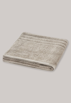 Shower towel, 70*140 cm, structured, beige