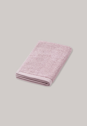 Guest towel textured stripes 30 x 50 lavender - SCHIESSER Home