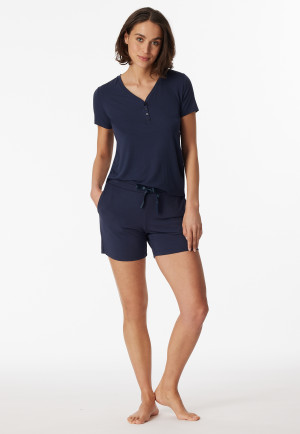 Pants short modal blue - Mix & Relax